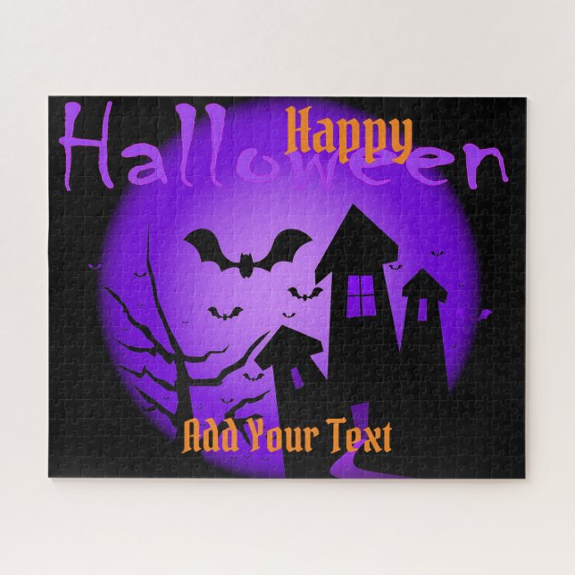 Puzzle Feliz Bate de Halloween (Horizontal)
