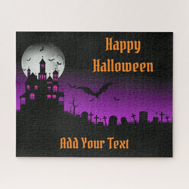 Puzzle Feliz Bate de Halloween (Horizontal)