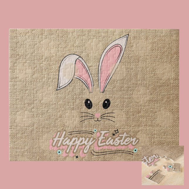 Puzzle Feliz conejo de Pascua enfrentando puntos neutros  (Subido por el creador)