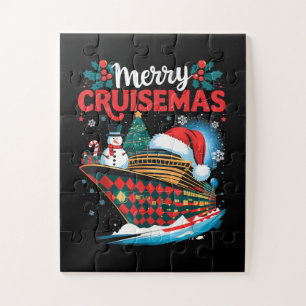 Puzzle Feliz Crucero de Navidad Divertida Familia Navidad