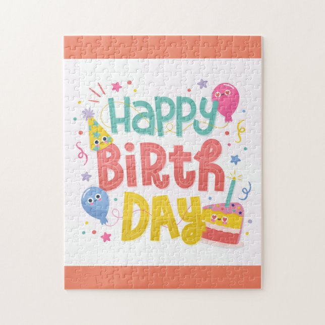 Puzzle Feliz cumpleaños (Vertical)