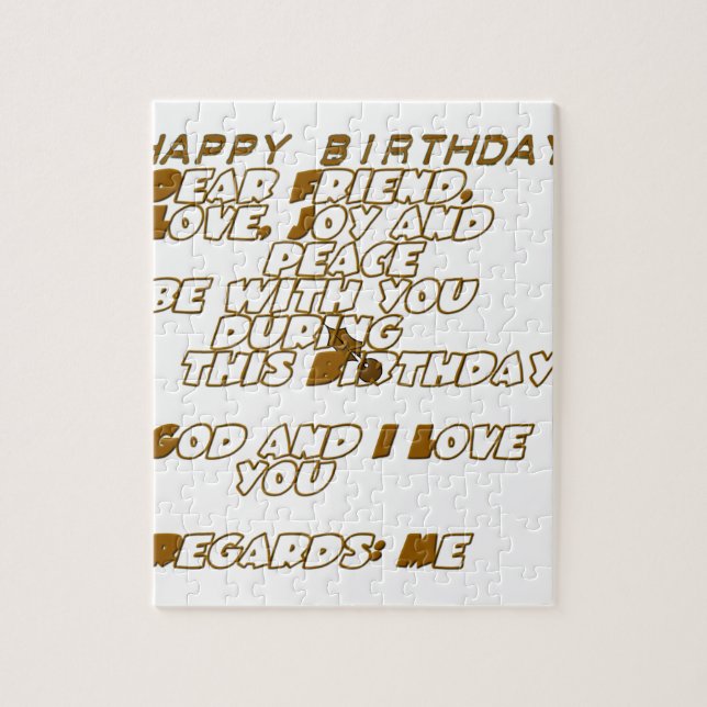 Puzzle Feliz cumpleaños (Vertical)