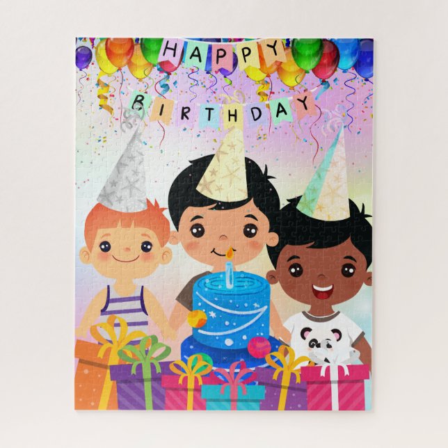 Puzzle Feliz cumpleaños (Vertical)