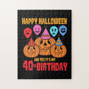 Puzzle Feliz cumpleaños 40 de Halloween