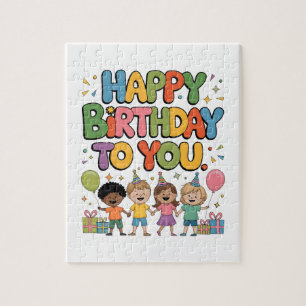 Puzzle Feliz Cumpleaños Niños