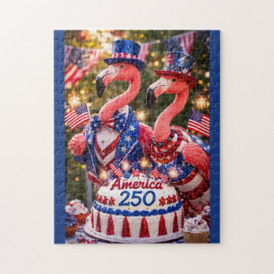Puzzle Feliz cumpleaños número 250 a los flamencos Améric