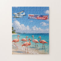 Feliz cumpleaños número 250 Flamencos americanos e