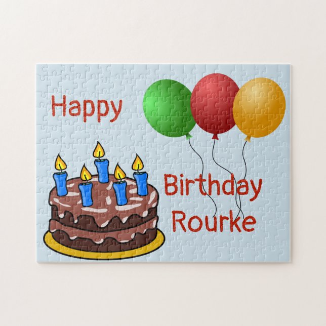 Puzzle Feliz cumpleaños Rourke 2018 (Horizontal)