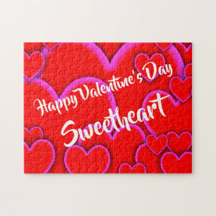 Puzzle Feliz día de San Valentín Querido Personalizado Ro