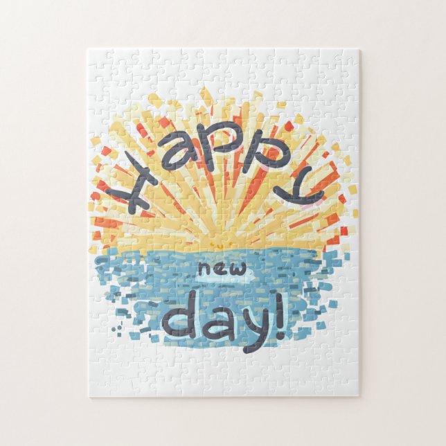 Puzzle ¡Feliz Día Nuevo! (Vertical)