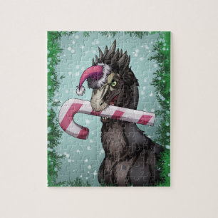 Puzzle Feliz Dinosaurio de Navidad