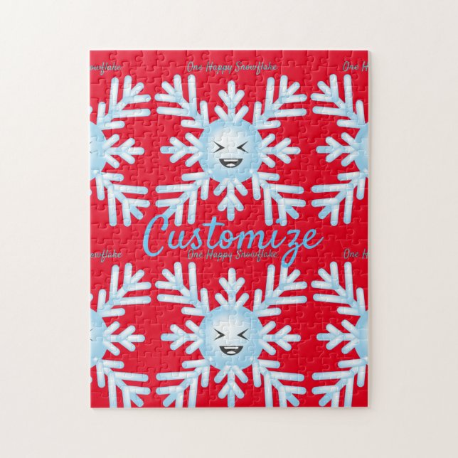 Puzzle Feliz Emoticon de Snowflake Thunder_Cove (Vertical)