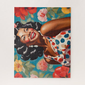 Puzzle Feliz entre las flores