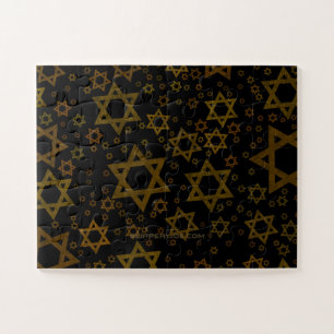 Puzzle Feliz Estrella de Hanukkah de David menorah Dreide