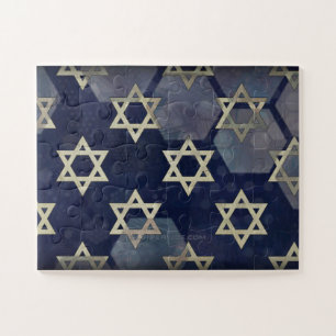 Puzzle Feliz Estrella de Hanukkah de David menorah Dreide