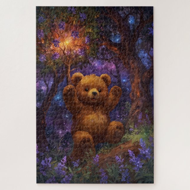 Puzzle Feliz Forest Teddy Bear Art (Vertical)