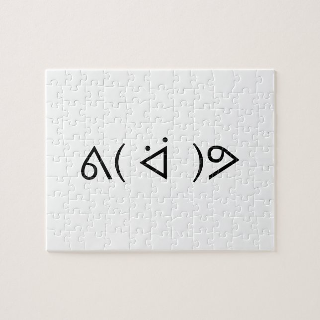 Puzzle Feliz Gary ᕕ( ᐛ )ᕗ Meme Emoticon Emoji Textos Arte (Horizontal)