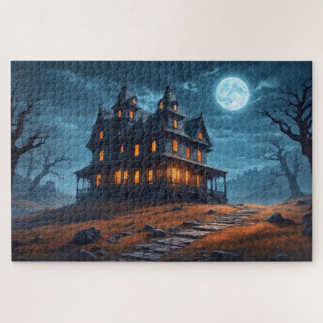Puzzle Feliz Halloween | Casa embrujada (Horizontal)