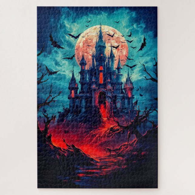 Puzzle Feliz Halloween | Casa embrujada (Vertical)