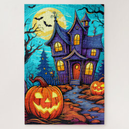 Puzzle Feliz Halloween - Casa embrujada