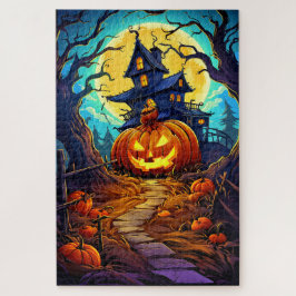 Puzzle Feliz Halloween | Casa embrujada linda