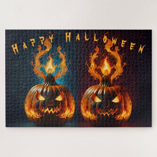 Puzzle Feliz Halloween Fiery (Horizontal)