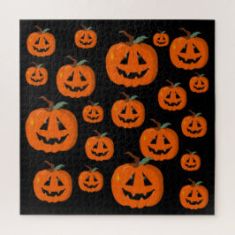 Puzzle Feliz Halloween Jack O Lantern Arte ilustrativo