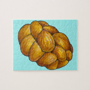 Puzzle Feliz Hanukkah Chanukah Challah Pan de Pan