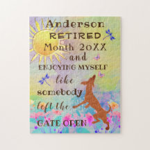 Feliz Juguete de Jubilación bailando con alegría