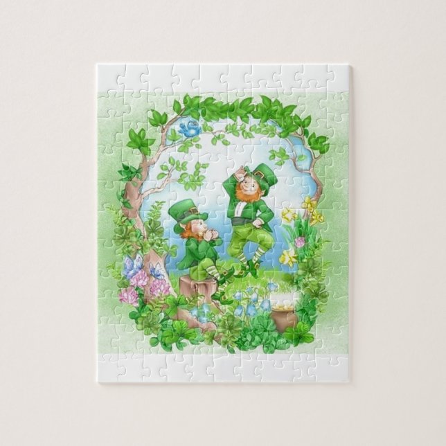 Puzzle Feliz Leprechauns (Vertical)