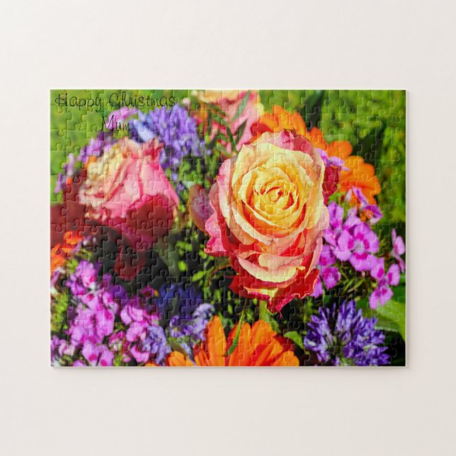 Puzzle Feliz Mamá navideña. (Horizontal)