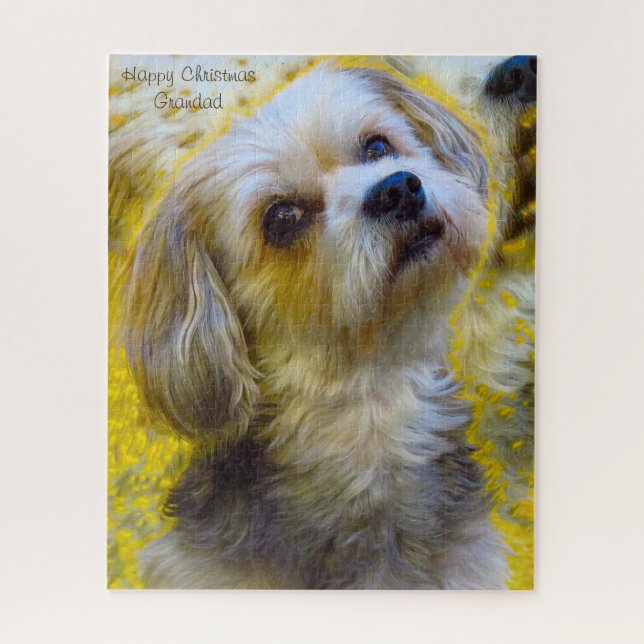 Puzzle Feliz Navidad, abuelo. (Vertical)