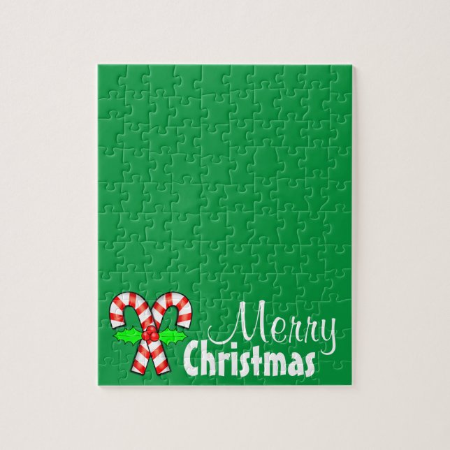 Puzzle Feliz Navidad Candy Cane Frustrante (Vertical)