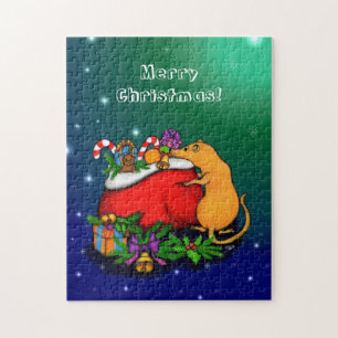 Puzzle Feliz Navidad con el príncipe rata