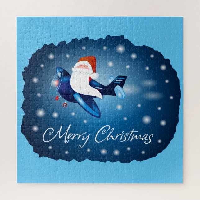 Puzzle Feliz Navidad con Santa (Vertical)