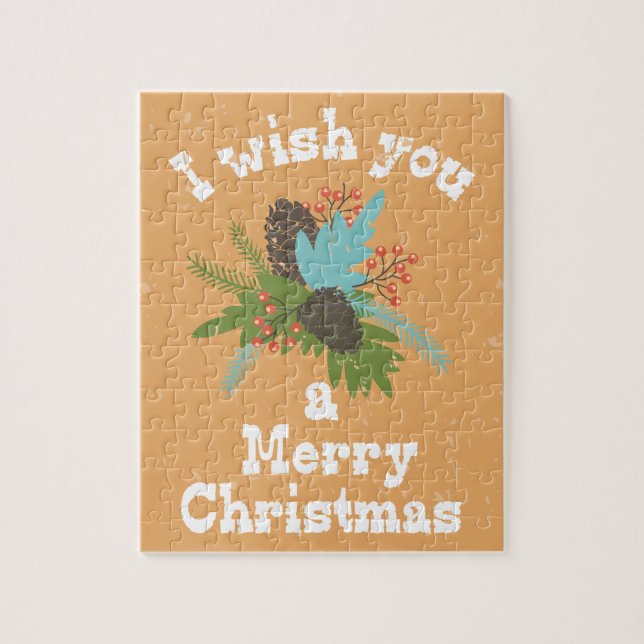 Puzzle Feliz Navidad Decoración (Vertical)