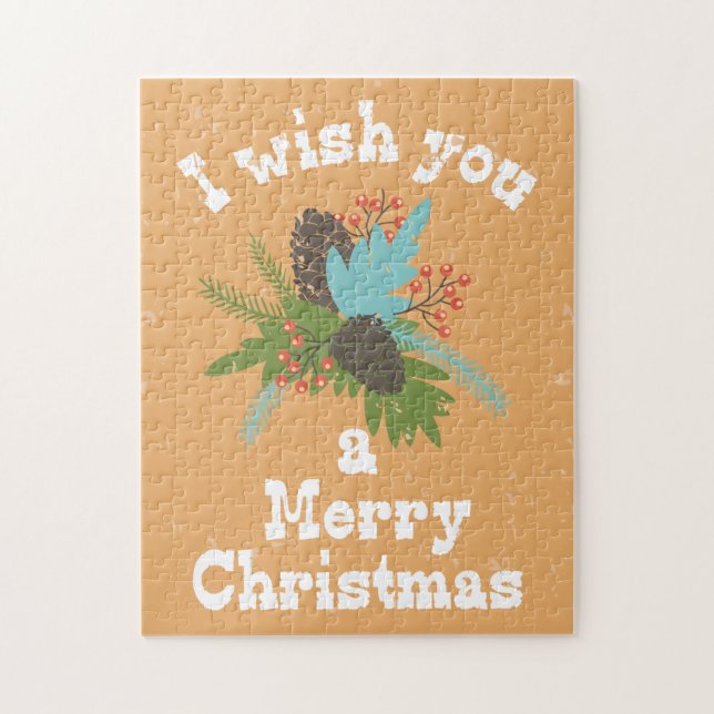 Puzzle Feliz Navidad Decoración (Vertical)