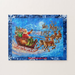 Puzzle Feliz Navidad Desafiando Personalizar Regalo de Te