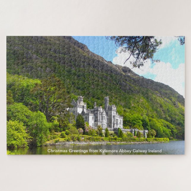 Puzzle Feliz Navidad desde Kylemore Abbey Galway (Horizontal)