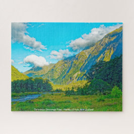 Puzzle Feliz Navidad desde Monkey Creek Nueva Zelanda