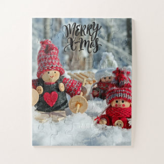 Puzzle Feliz Navidad Dolores Rojos