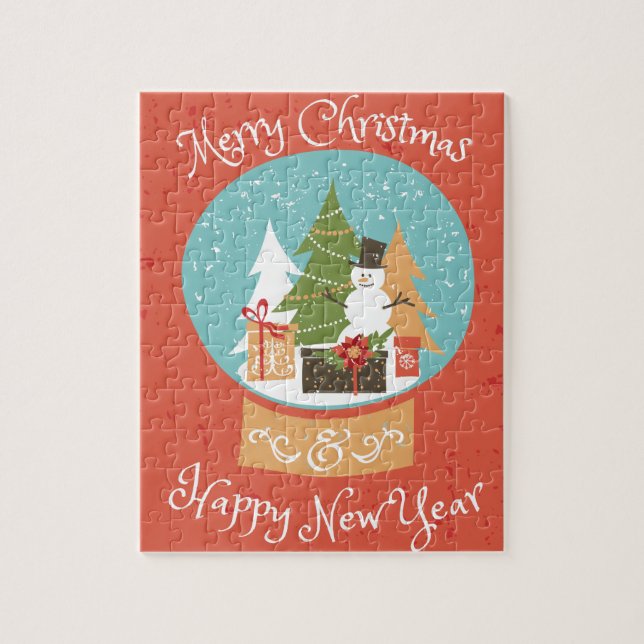 Puzzle Feliz Navidad Feliz Año Nuevo (Vertical)