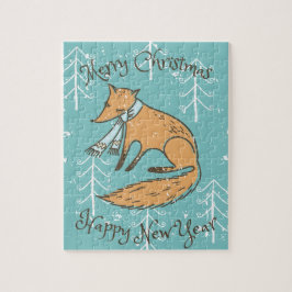 Puzzle Feliz Navidad Fox Cozy