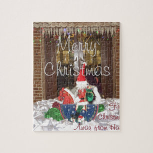 Puzzle Feliz Navidad fuera de casa Inspirado en A