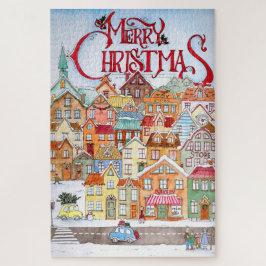 Puzzle Feliz Navidad Funny Whimsical Cute WinTown