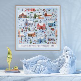 Puzzle Feliz Navidad Invierno Wonderland Familia Keepsake