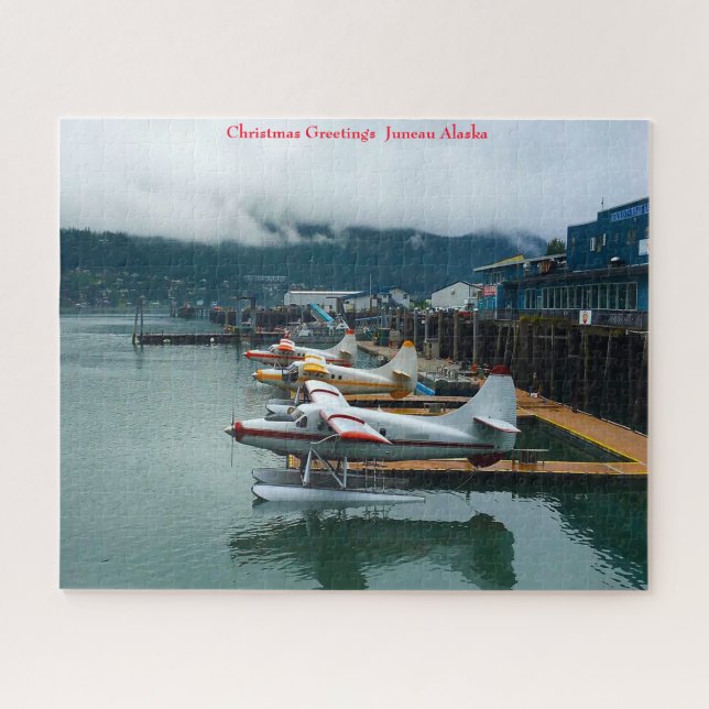 Puzzle Feliz Navidad Juneau Alaska (Horizontal)
