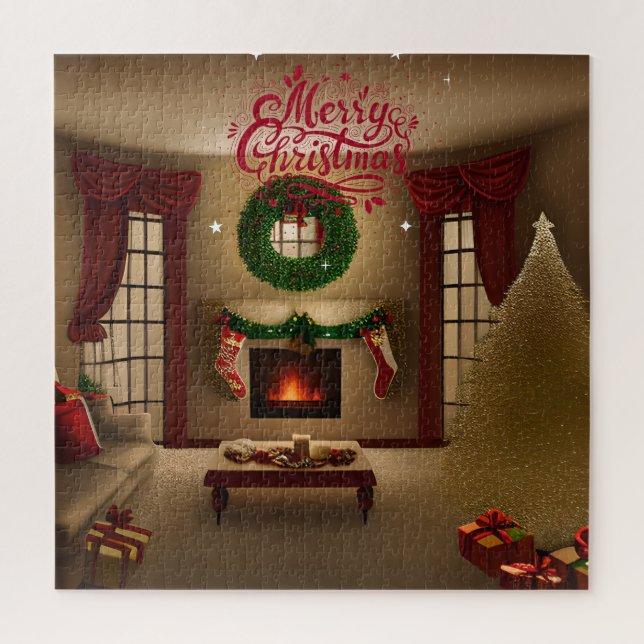Puzzle Feliz Navidad- Luz de Navidad (Vertical)