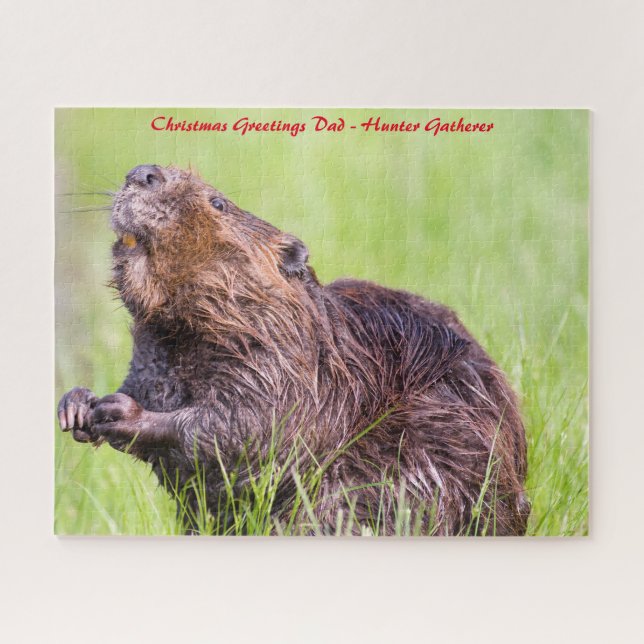 Puzzle Feliz Navidad Mi Cazador Recolector (Horizontal)