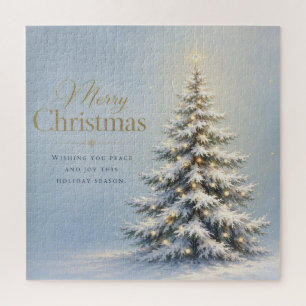 Puzzle Feliz Navidad Pino Nevado